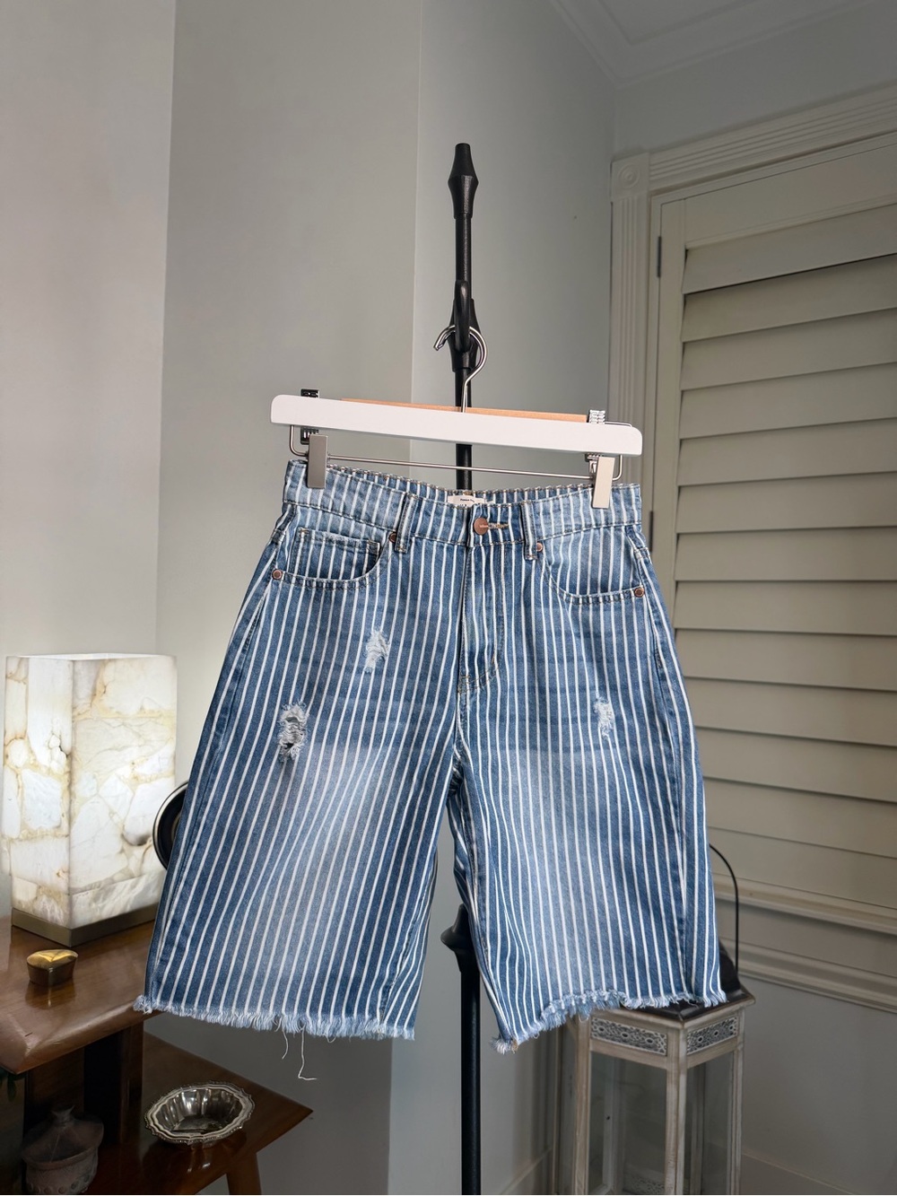 Böhme Striped Denim Shorts size 24